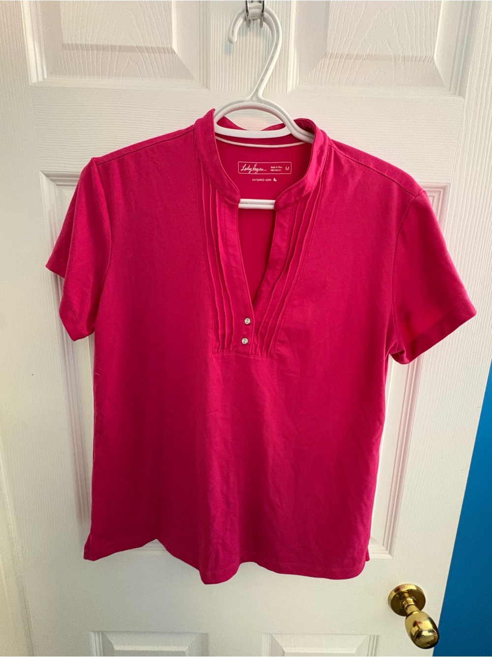 Lady Hagen Hot Pink Hydro-Dri Polo Golf Shirt